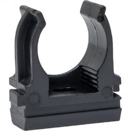 Крепеж-клипса для труб для монтажного пистолета УРАЛ ПАК черная, d16 мм, 100 шт. АТ-100116-100 