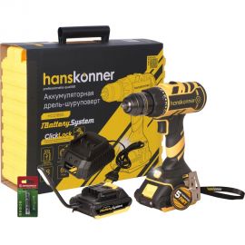 Аккумуляторный шуруповерт Hanskonner HCD1865 