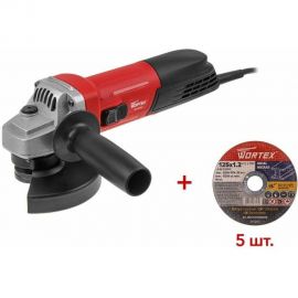 Одноручная углошлифмашина WORTEX AG 1213-4 0329156 