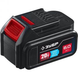 Аккумуляторная батарея ЗУБР Профессионал 20 В, li-ion, 6 Ач ST7-20-6 