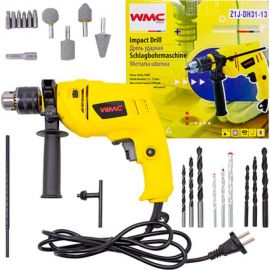 Ударная электрическая дрель WMC TOOLS с аксессуарами WMC-Z1J-DH31-13 
