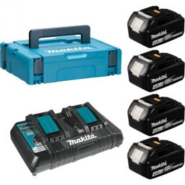 Набор PSK MKP2PM184 (4 аккумулятора BL1840B, зарядное устройство DC18RD, кейс MAKPAC тип 2) Makita 198489-5 