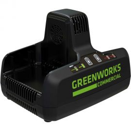 Быстрое зарядное устройство для 2-х аккумуляторов G82C2, 82V, 8А GreenWorks 2939007 