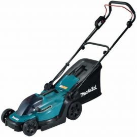 Аккумуляторная газонокосилка Makita LXT 18В, 450 Вт, ширина 33 см, травосборщик 30 л, 3 в 1, 8-ступенчатое центральное регулирование, 20-75 мм XPT DLM330Z 