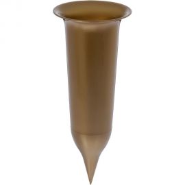 Горшок SANTINO Ритуальный 0.65 л, 10х25 см, золото 051533 