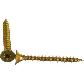 Потайной универсальный шуруп Метизный двор 5,0x45, желтый, 250 шт. 4607159063496 