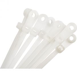Нейлоновая хомут-стяжка под винт duwi 150x3,6 мм, белая, упаковка 10 шт. 30296 4 