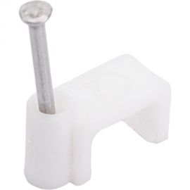 Скоба для электрокабеля Стройбат 7 плоская 044091 