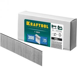 Гвозди для нейлера Kraftool из закаленной проволоки тип 300 25 мм 31785-25 
