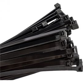 Нейлоновые стяжки FORTISFLEX КСС 9х760 черный 100 штук 59158 