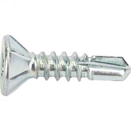 Саморезы Стройбат для монтажа окон с буром 3,9x16 белый цинк 300 шт. 275410 