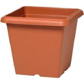 Квадратное кашпо PLASTECNIC S.p.A. 7105495007 TERRAE SQUARE 48х48х40.7 см, 56 л, терракотовое 063156 