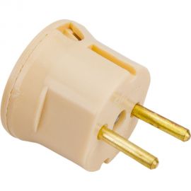 Электровилка ООО Ливны-Электро В6-001 разборная круглая л/ш слоновая кость В 6144л 