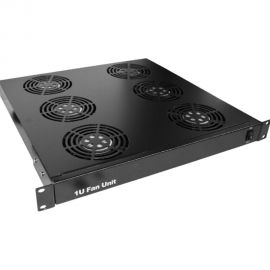 Блок 6-ти вентиляторов TWT 19"", с подшипниками, с термостатом, 1U TWT-CBB-FANB6-RACK-T 