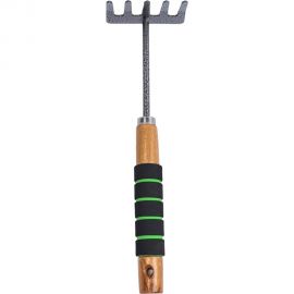 Рыхлитель с 5 зубьями, деревянной ручкой и мягкой накладкой Gigant GVER-04 
