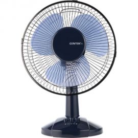 Настольный вентилятор Centek голубой 25Вт, решетка-сетка 27см, лопасти 23 см, 2 скорости CT-5006 Blue 