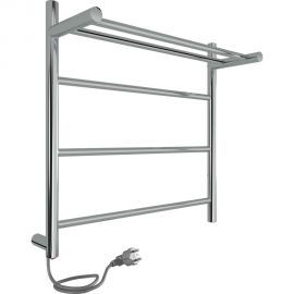 Полотенцесушитель INDIGO Line с полкой (electro) 50/50 (скрытый монтаж, универсальное подключение R/L, полированный) LСLE50-50PR 