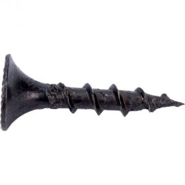 Саморез Dr. Bronz с крупной резьбой, потайной головкой и крестообразным шлицем, черный по дереву, 3,5x19 мм, 1 кг 351910 