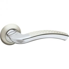 Раздельная ручка Fuaro LOUNGE AR SN/CP-3 матовый никель/хром, квадрат 8x130 мм 28241 