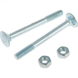 Мебельный болт с гайкой Невский Крепеж DIN 603, оцинк., М6x30, 10 шт. 801056 