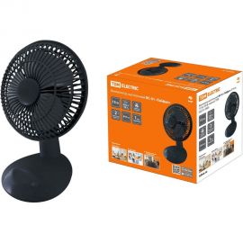 Настольный вентилятор TDM ВС-01 ""Тайфун"" D15 см, 15 Вт, 230 В, черный, SQ2701-0003 
