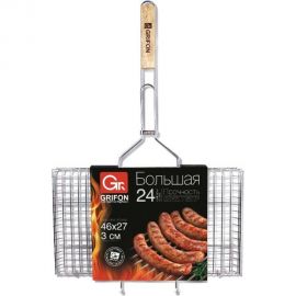 Большая решетка GRIFON 46x27x3 см, сталь 2 мм 600-001 