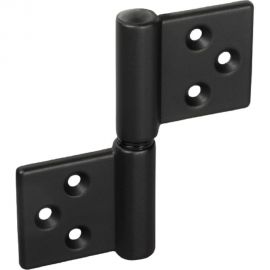 Карточная петля с круглой осью MORELLI CH-R 85x82 B, разобранная, цвет черный 9012499 