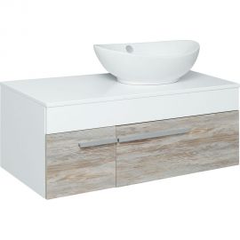 Тумба RUNO Вудлайн 100 подвесная под умывальник Moduo Square 50/Гамма 56 00-00001011 