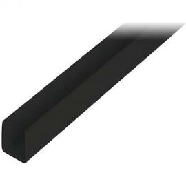 Профиль GAH ALBERTS u-обр., ПВХ, черн., 10x18x10x1х1000 мм 484606 