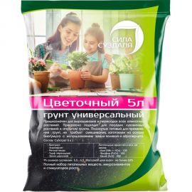 Грунт Сила Суздаля Цветы Black, 5 л 4680004062011 