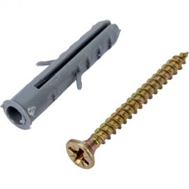 Набор крепления плинтусов VIPкрепеж 6/30 дюбель с усами 30шт/30шт 23002 VIP 