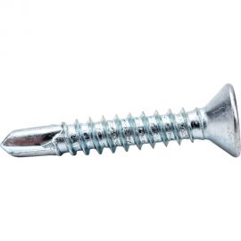 Саморез ZAMETAL 4,2х25 со сверлом и потайной головкой, DIN 7504Р, оц., 1000 шт ZA082266 