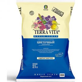 Грунт Terra Vita Живая Земля цветочный 25 л 4601104981972 