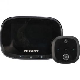 Дверной видеоглазок REXANT dv-115 с дисплеем 4.3 запись фото-видео по движению, ночной режим 45-1115 