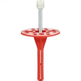 Дюбель для теплоизоляции с металлическим гвоздём с термоголовкой 10х80, 50шт - пакет Tech-Krep 124471 