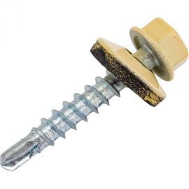 Кровельный саморез, слоновая кость Крепежная техника 4,8х29 RAL 1014 250шт 420400 БК 