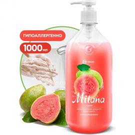 Жидкое увлажняющее крем-мыло Grass Milana гуава, флакон, 1000 мл 125429 