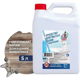 Средство для мытья полов Mister Dez с глицерином и уничтожителем запахов домашних животных, 5л 1188к 