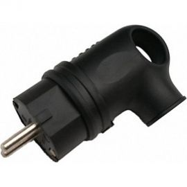 Разборная вилка General Lighting Systems GRV-P-16-СE-G-B-IP44 16А угловая, с заземлением, черная IP44 Рас. 470519 