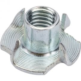 Крыльчатая мебельная забивная гайка DINFIX DIN 1624, оцинкованная, М8, 4 шт. 00-00002844 