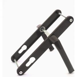 Нажимной гарнитур Дверной Страж 85/25 узкий, сплошной, коричневый, закруглённая планка ДС42284 