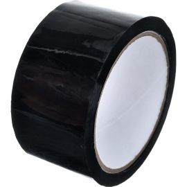 Упаковочная клейкая лента Кордленд чёрная, 48 мм, 43 мкм, 50 м Р SCO-00329 