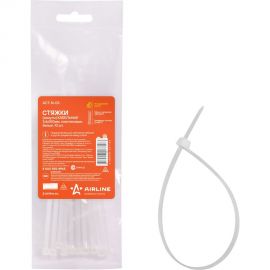 Кабельные стяжки Airline хомуты 3,6 х 150 мм, пластиковые, белые, 10 шт. ACT-N-03 
