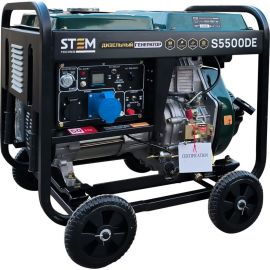 Дизельный генератор STEM Techno s5500de (5,5кв, электростартер, дисплей, подогрев) ГЕН018 