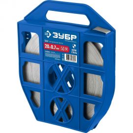 Бандажная лента ЗУБР Профессионал 20x0.7 мм, 50 м, нержавеющая 310243 