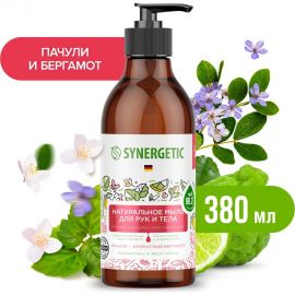 Жидкое мыло SYNERGETIC Пачули и ароматный бергамот 380 мл 105001 