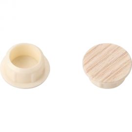 Заглушка на отверстие с текстурой ЕВРОПАРТНЕР d14 капучино, 12 шт. 16 0762 1 