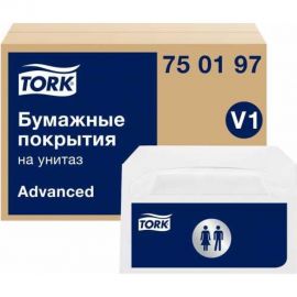 Покрытия на унитаз TORK Advanced белый V1 (250 листов) арт. 750197 25460 