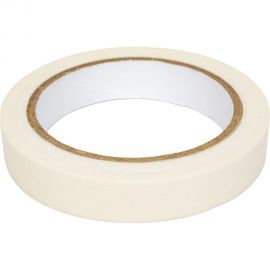 Малярная клейкая лента КОРДЛЕНД белая, 19 мм, 125 мкм, 30 м SCO-00376 