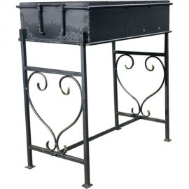 Кованый мангал с узором Маркет разборный, 2 мм МК2278 